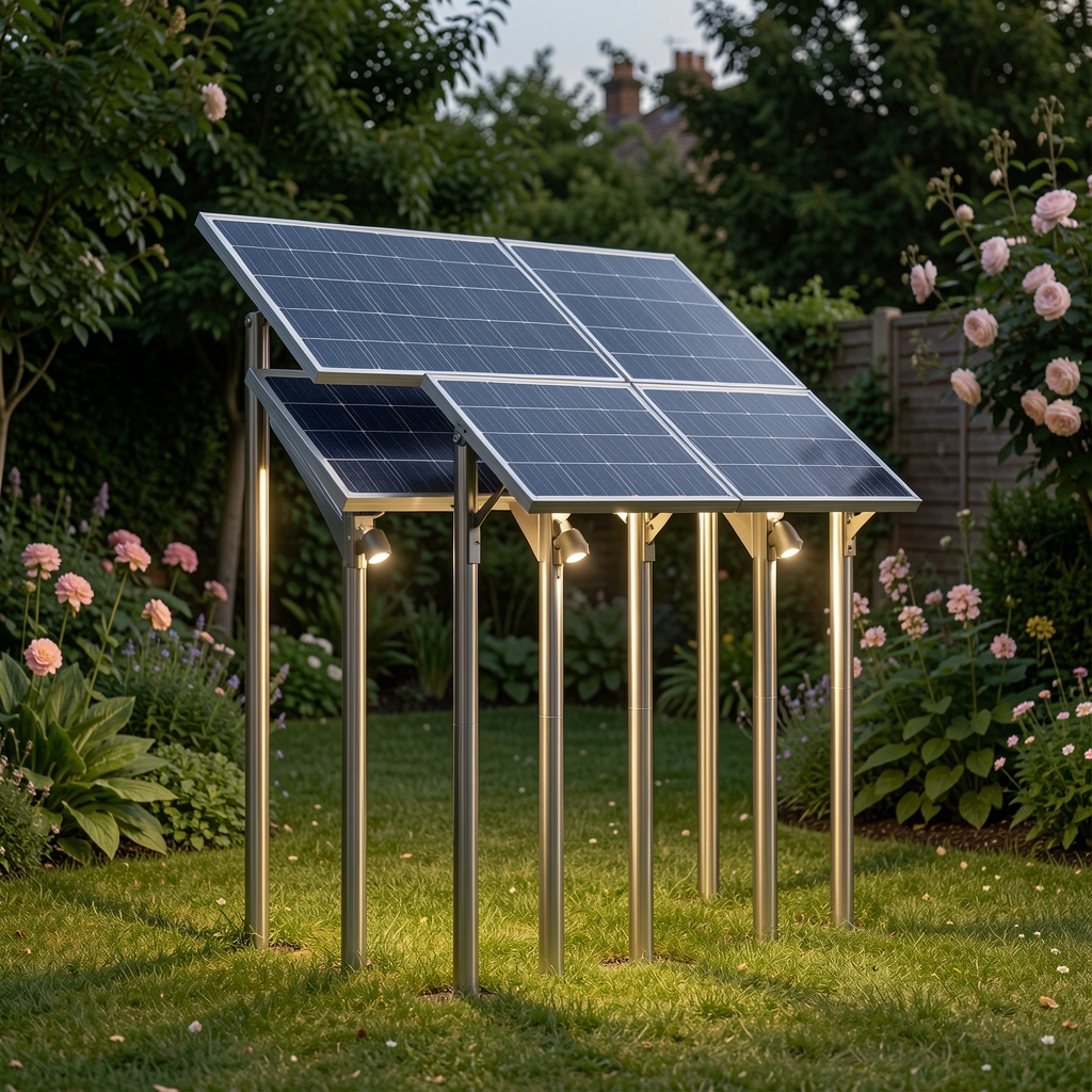 6 adet solar LED patika lambası seti, güneş enerjisi şarjlı, paslanmaz çelik, otomatik alacakaranlık sensörlü bahçe aydınlatması