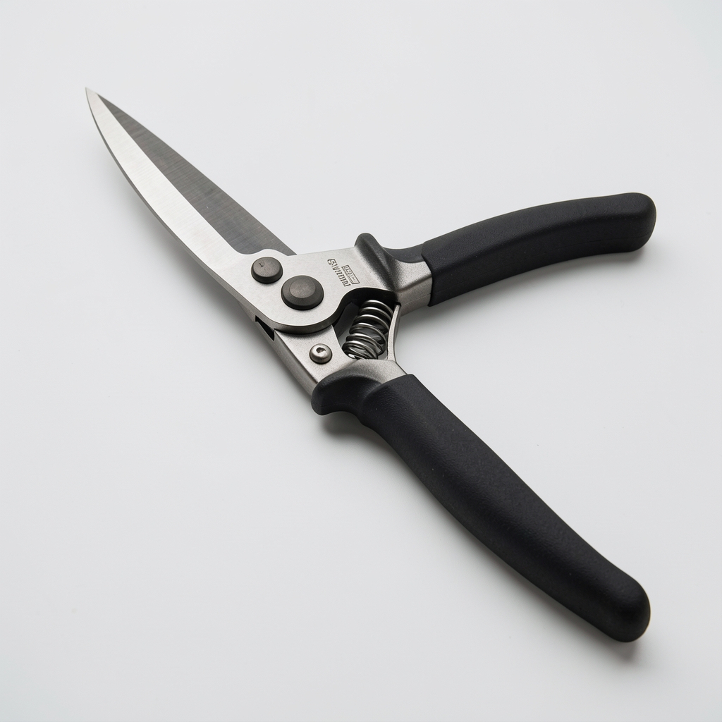 Profesyonel tek el budama makası, bypass mekanizma, Alman çeliği bıçak, ergonomik kauçuk sap, 25mm dal kesimi için